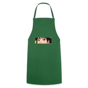 Traumhaftes Anime-Mädchen - Kochschürze - Grün - Vorne - AI Model Male 185 dark (185cm)