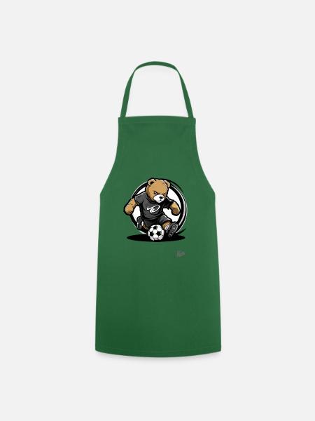 Fußball Bär - Kochschürze - Grün