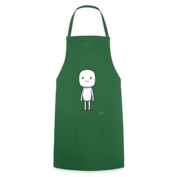 Marshmallow Guy: The Stick Figure Buddy - Cooking Apron - green - Front - AI Model Male 185 dark (185cm)