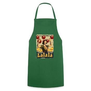 Chant asiatique du canard en caoutchouc Lalala - Tablier de cuisine - vert foncé - Devant - AI Model Male 185 dark (185cm)