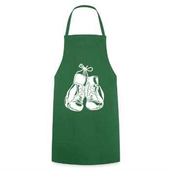 Gants de boxe Symbole Sports de boxe - Tablier de cuisine - vert foncé - Devant - AI Model Male 185 dark (185cm)