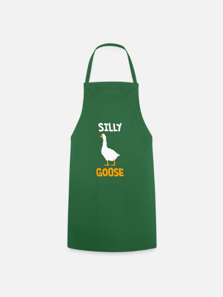 Silly Goose - Cooking Apron - green