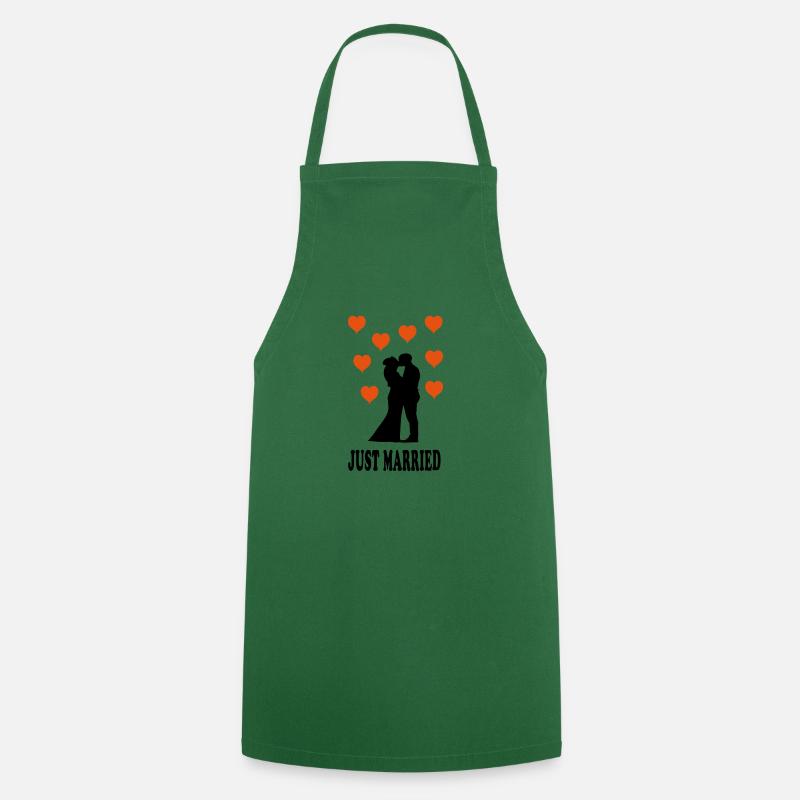 COEUR JUSTE MARIÉ - Tablier de cuisine - vert foncé