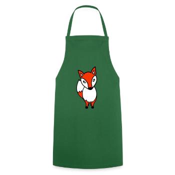 Fox Red Fox Wild Animal Clever Forest Inhabitants - Cooking Apron - green - Front - AI Model Male 185 dark (185cm)