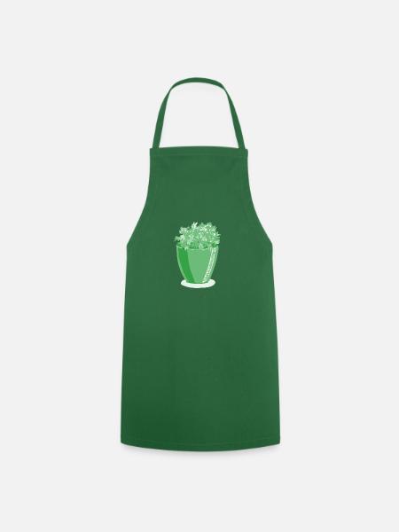Grüne Vase - Kochschürze - Grün