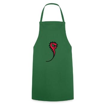 Evil sperm - Cooking Apron - green - Front - AI Model Male 185 dark (185cm)