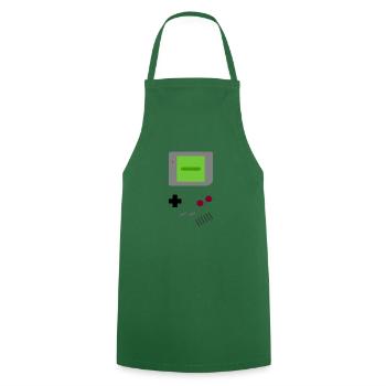 Game Boy - Kochschürze - Grün - Vorne - AI Model Male 185 dark (185cm)