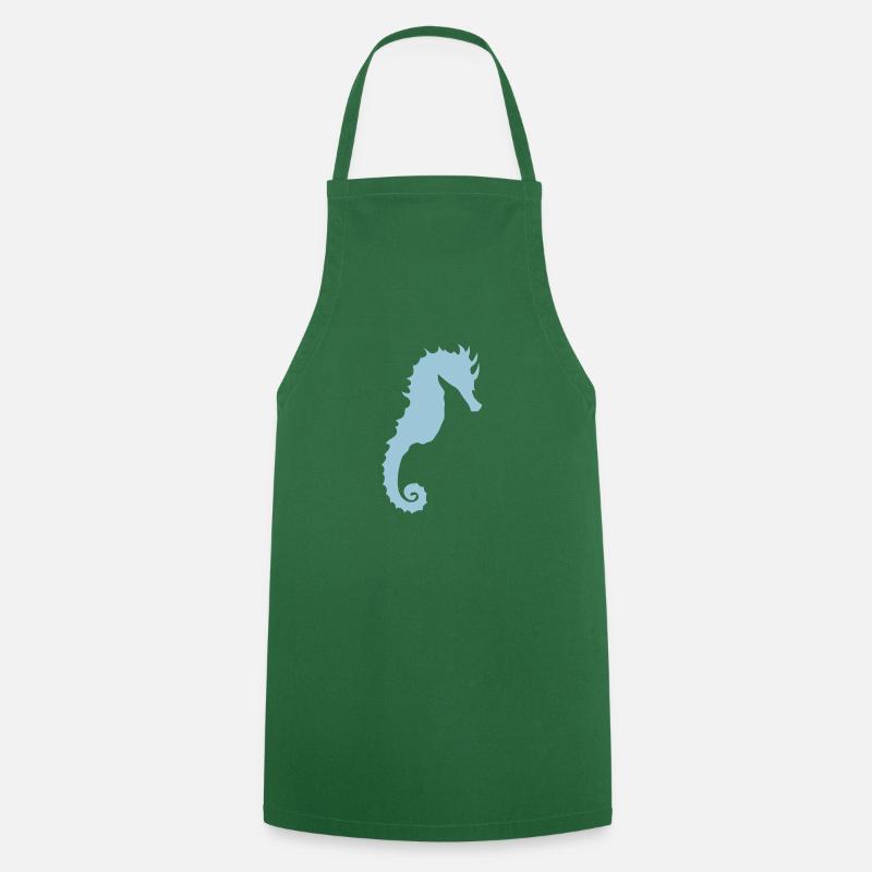 hippocampe forme 0 - Tablier de cuisine - vert foncé