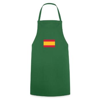 Drapeau national d'Espagne - Tablier de cuisine - vert foncé - Devant - AI Model Male 185 dark (185cm)