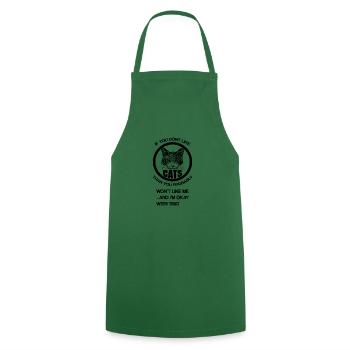 Cat Shirt · CATS · Gift - Cooking Apron - green - Front - AI Model Male 185 dark (185cm)