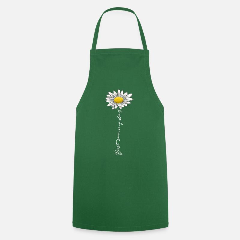 Sommerblume, bester sonniger Tag - Textilien, Geschenke - Kochschürze - Grün