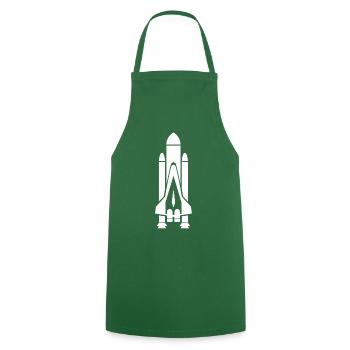 Rocket - Space - Tablier de cuisine - vert foncé - Devant - AI Model Male 185 dark (185cm)