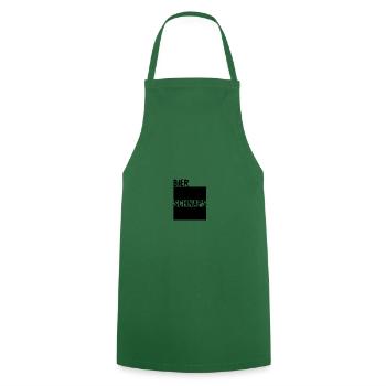 Bier Und Schnaps Strichliste Mit Kreide - Kochschürze - Grün - Vorne - AI Model Male 185 dark (185cm)