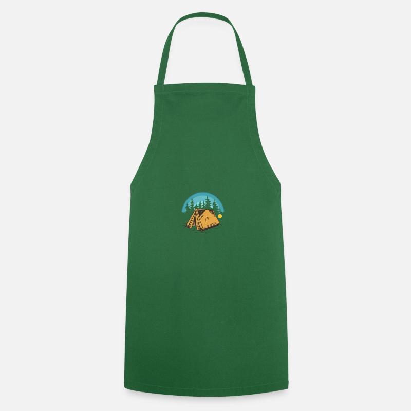 Camping - Tablier de cuisine - vert foncé