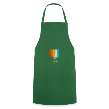 Forest Wood making Lumberjack Forest worker Forester - Cooking Apron - green - Front - AI Model Male 185 dark (185cm)