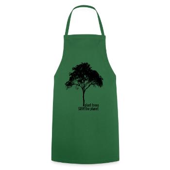 Plant trees save the planet - Cooking Apron - green - Front - AI Model Male 185 dark (185cm)