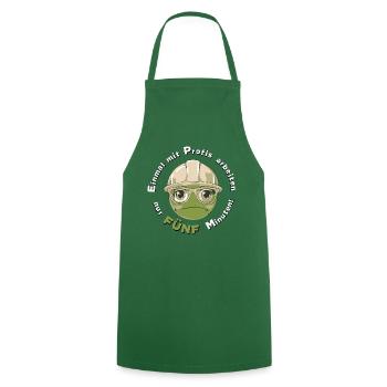 Travaillez avec des professionnels une fois, en seulement cinq minutes -Vert - Tablier de cuisine - vert foncé - Devant - AI Model Male 185 dark (185cm)