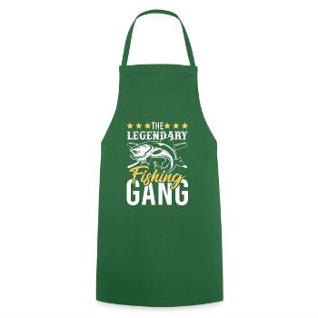 Fisher Gang Team - Kochschürze - Grün - Vorne - AI Model Male 185 dark (185cm)