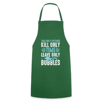 Dive diver Diving saying - Cooking Apron - green - Front - AI Model Male 185 dark (185cm)
