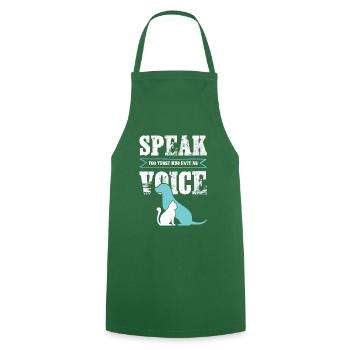 chien chat protection des animaux - Tablier de cuisine - vert foncé - Devant - AI Model Male 185 dark (185cm)