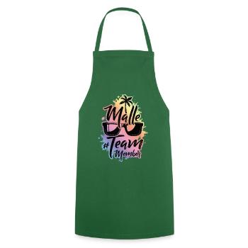 Malle Team - Cooking Apron - green - Front - AI Model Male 185 dark (185cm)