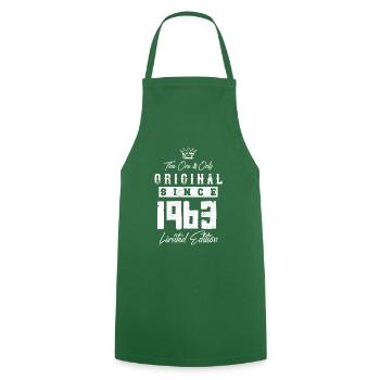 1963 limited edition - Cooking Apron - green - Front - AI Model Male 185 dark (185cm)