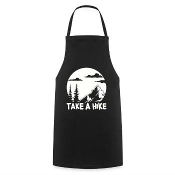 Go hiking Mountaineering Hiking tour Hiking day - Cooking Apron - black - Front - AI Model Male 185 dark (185cm)