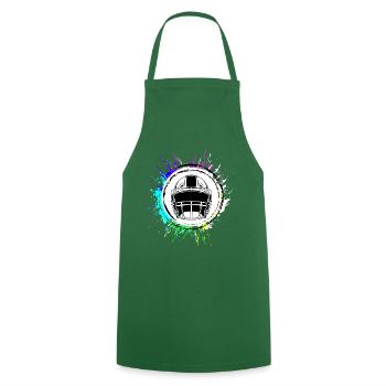 Casque de football - Tablier de cuisine - vert foncé - Devant - AI Model Male 185 dark (185cm)