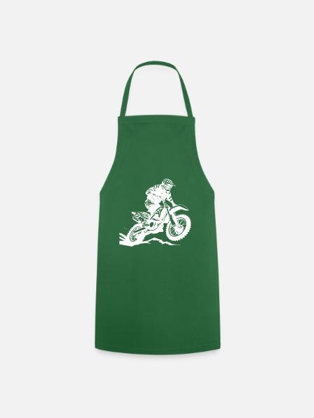 Motocross Bike Sport - Kochschürze - Grün
