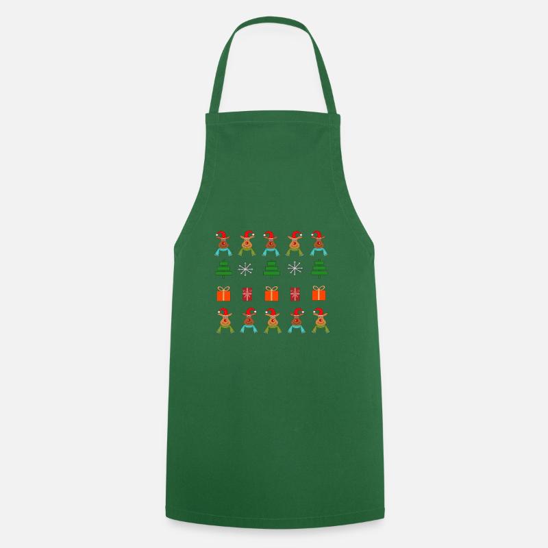 Christmas Theme - Cooking Apron - green