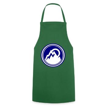 Montagnes Nature Icône Montagnes - Tablier de cuisine - vert foncé - Devant - AI Model Male 185 dark (185cm)
