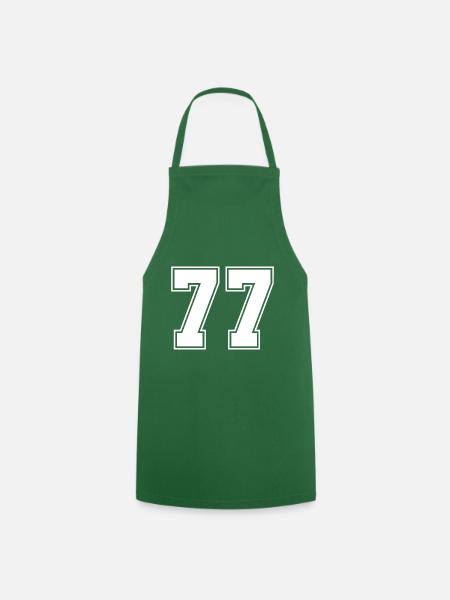 77 Zahl Trikot - Kochschürze - Grün