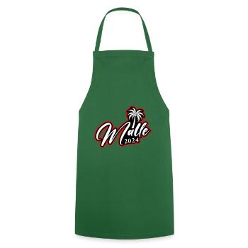 Malle 2024 Palma de Majorque - Tablier de cuisine - vert foncé - Devant - AI Model Male 185 dark (185cm)