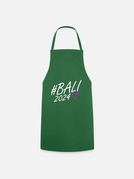 Bali 2024 Herz Reise - Kochschürze - Grün