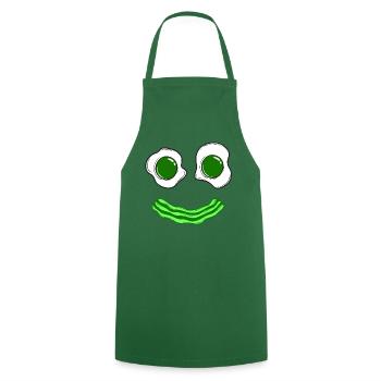 Sourire Petit Déjeuner Fête De Saint Patrick - Tablier de cuisine - vert foncé - Devant - AI Model Male 185 dark (185cm)