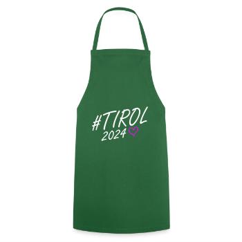 Tyrol 2024 Heart Journey - Cooking Apron - green - Front - AI Model Male 185 dark (185cm)