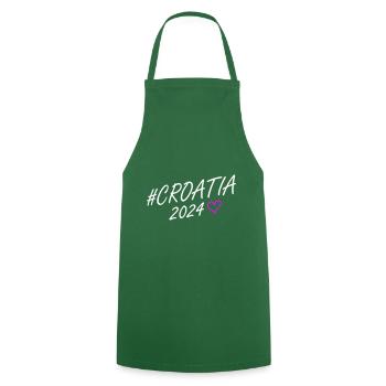Croatia 2024 Heart Trip - Cooking Apron - green - Front - AI Model Male 185 dark (185cm)