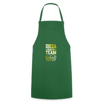 Ibiza Drinking Team - Kochschürze - Grün - Vorne - AI Model Male 185 dark (185cm)