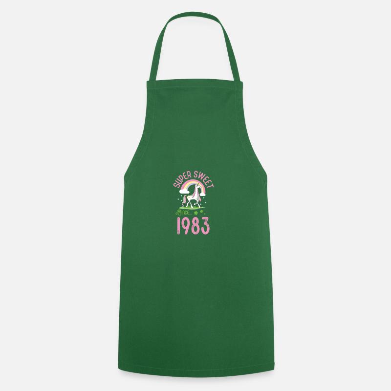 Douce Licorne (1983) - Tablier de cuisine - vert foncé