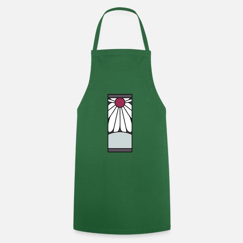 Hanafuda - Tablier de cuisine - vert foncé