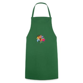 GWO KA - Cooking Apron - green - Front - AI Model Male 185 dark (185cm)