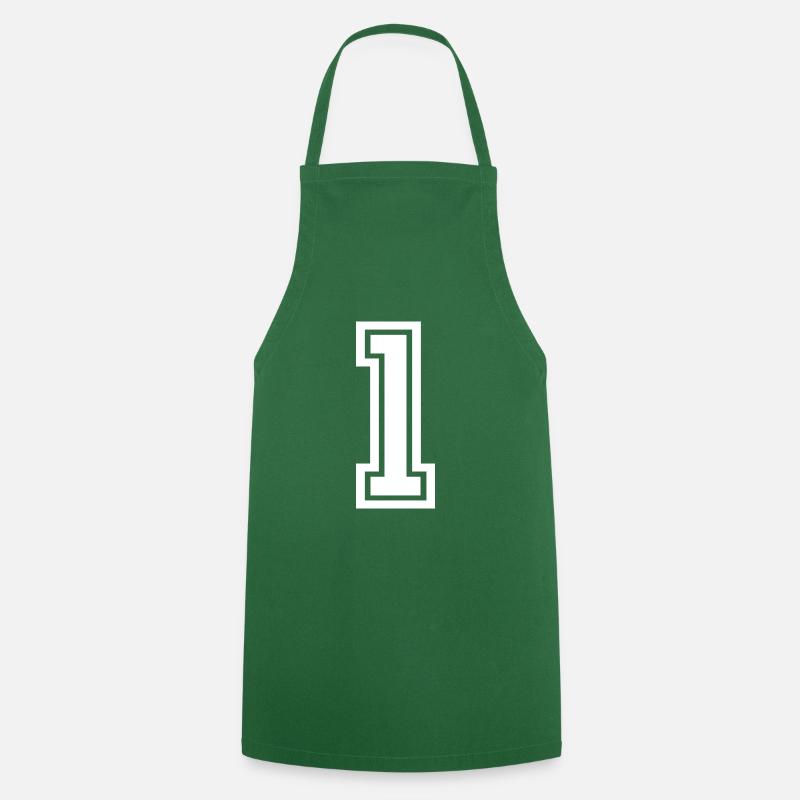 Numéro Un - Tablier de cuisine - vert foncé