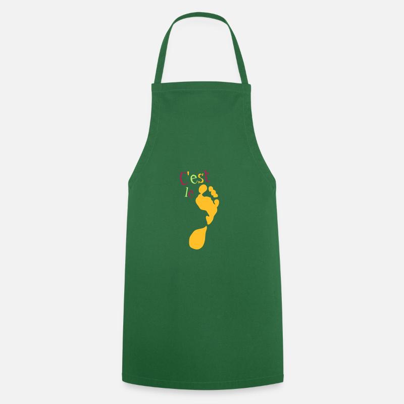 cest le pied - Tablier de cuisine - vert foncé