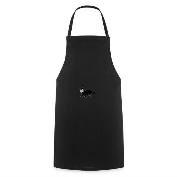 kitten - Cooking Apron - black - Front - AI Model Male 185 dark (185cm)