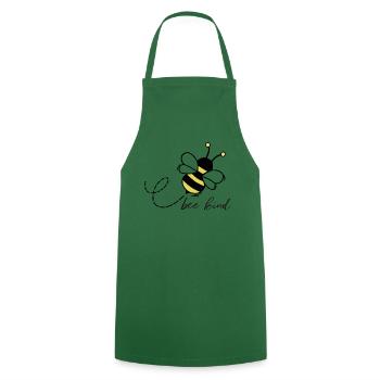 Bee kind - Cooking Apron - green - Front - AI Model Male 185 dark (185cm)