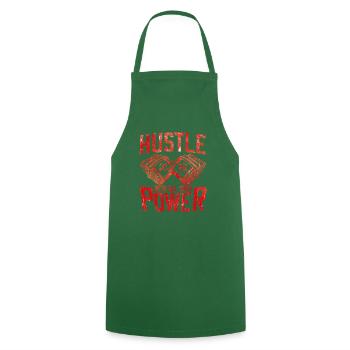 bousculer de tout ton pouvoir - Tablier de cuisine - vert foncé - Devant - AI Model Male 185 dark (185cm)