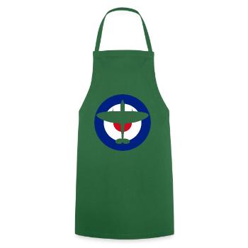 Spitfire Cutout Roundel - Cooking Apron - green - Front - AI Model Male 185 dark (185cm)