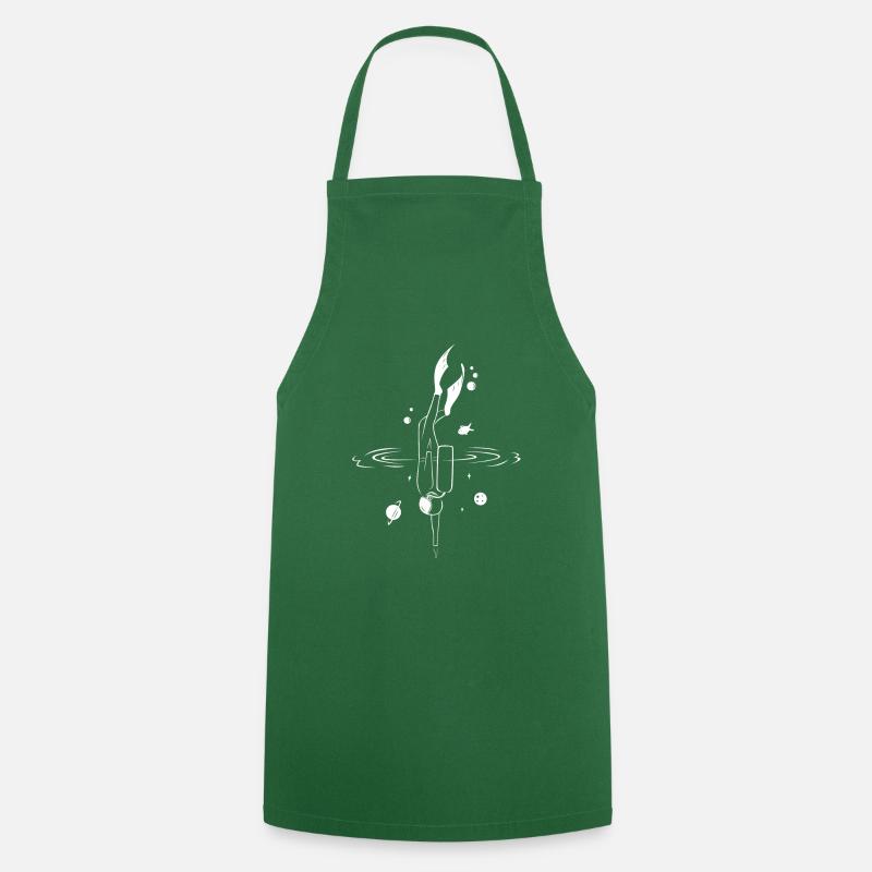 Diver Astronaut Instructor Dive Partner - Cooking Apron - green