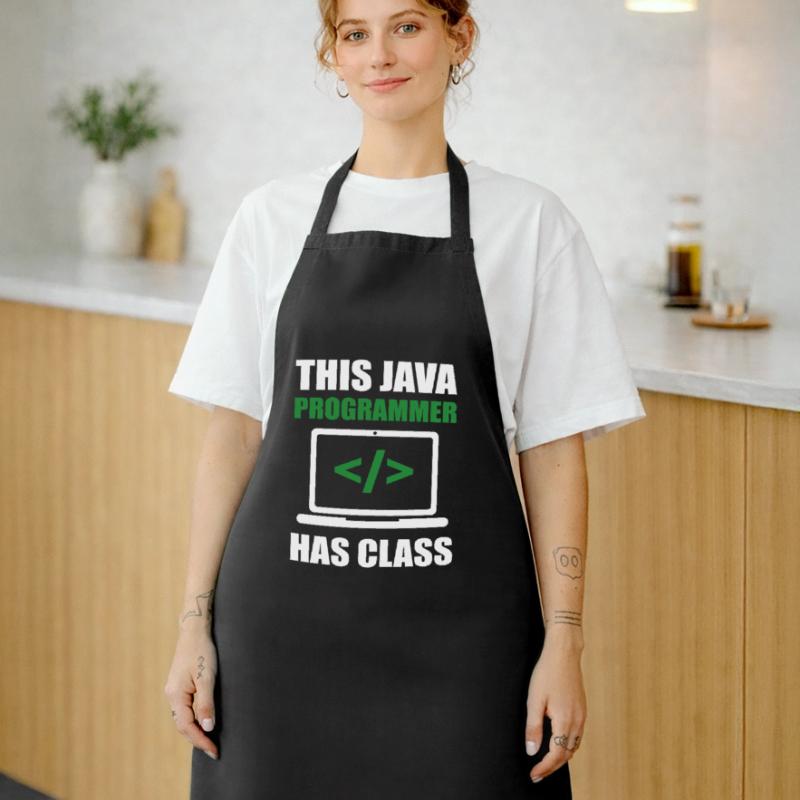 Ce programmeur Java a un codage de programmation de classe Tablier de cuisine