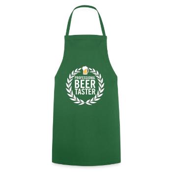 Professioneller Bierverkoster - Kochschürze - Grün - Vorne - AI Model Male 185 dark (185cm)